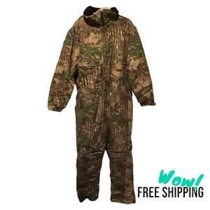 Cabela’s RealTree insulated hunting coveralls insulated hood XL Tall